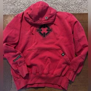 Red smart parts paintball hoodie